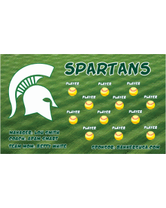 Michigan State Spartans College Vinyl Team Banner Live Designer