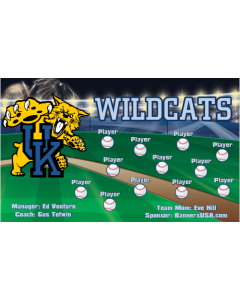 Kentucky Wildcats College Vinyl Team Banner Live Designer