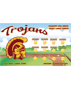 USC Trojans College 13oz Vinyl Team Banner DIY Live Designer
