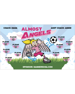 Almost Angels Soccer 13oz Vinyl Team Banner DIY Live Designer