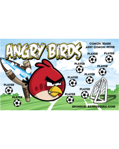 Angry Birds Soccer 13oz Vinyl Team Banner DIY Live Designer