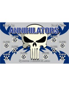 Annihilators Soccer 13oz Vinyl Team Banner DIY Live Designer
