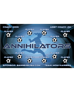 Annihilators Soccer 13oz Vinyl Team Banner DIY Live Designer