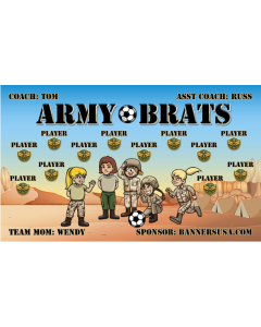 Army Brats Soccer 13oz Vinyl Team Banner DIY Live Designer