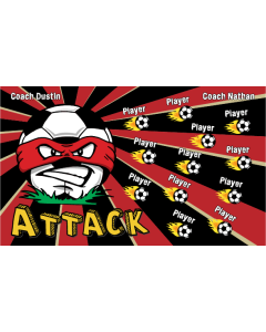 Attack Soccer 13oz Vinyl Team Banner DIY Live Designer