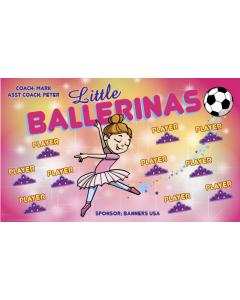 Ballerinas Soccer 13oz Vinyl Team Banner DIY Live Designer