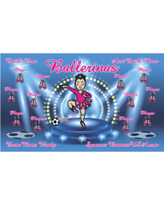 Ballerinas Soccer 13oz Vinyl Team Banner DIY Live Designer