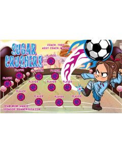 Sugar Crushers Soccer 13oz Vinyl Team Banner DIY Live Designer