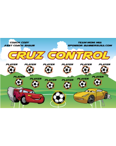 Cruz Control Soccer 13oz Vinyl Team Banner DIY Live Designer