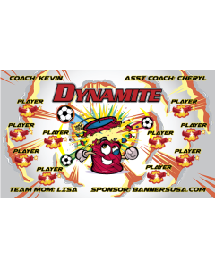 Dynamite Soccer 13oz Vinyl Team Banner DIY Live Designer