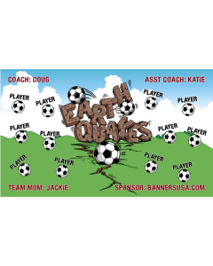 Earthquakes Soccer 13oz Vinyl Team Banner DIY Live Designer