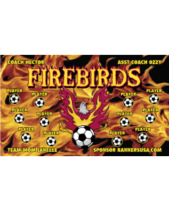 Firebirds Soccer 13oz Vinyl Team Banner DIY Live Designer