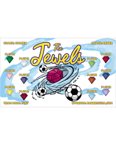 Jewels Soccer 13oz Vinyl Team Banner DIY Live Designer