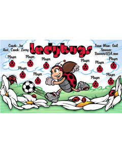 Ladybugs Soccer 13oz Vinyl Team Banner DIY Live Designer