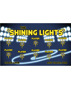 Shining Lights Soccer 13oz Vinyl Team Banner DIY Live Designer
