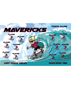 Mavericks Soccer 13oz Vinyl Team Banner DIY Live Designer