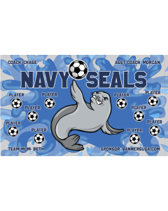 Navy Seals Soccer 13oz Vinyl Team Banner DIY Live Designer