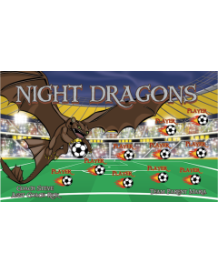 Night Fury Soccer 13oz Vinyl Team Banner DIY Live Designer
