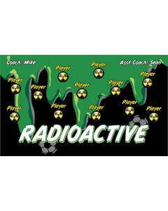 Radioactive Soccer 13oz Vinyl Team Banner DIY Live Designer