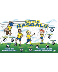 Little Rascals Soccer 13oz Vinyl Team Banner DIY Live Designer