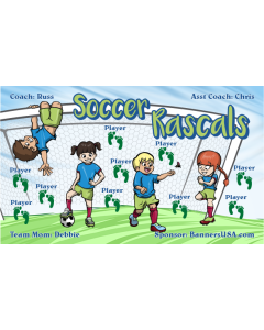 Soccer Rascals Soccer 13oz Vinyl Team Banner DIY Live Designer