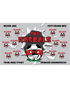 Rascals Soccer 13oz Vinyl Team Banner DIY Live Designer