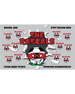 Rascals Soccer 13oz Vinyl Team Banner DIY Live Designer