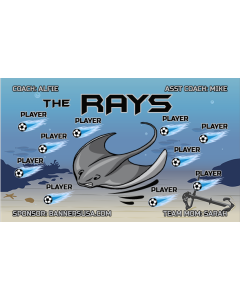 Rays Soccer 13oz Vinyl Team Banner DIY Live Designer