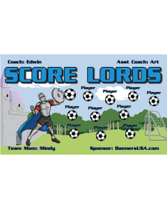 Score Lords Soccer 13oz Vinyl Team Banner DIY Live Designer