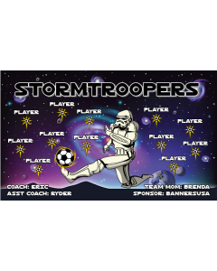 Stormtroopers Soccer 13oz Vinyl Team Banner DIY Live Designer