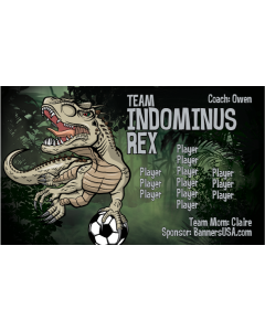 Team Indominus Rex Soccer 13oz Vinyl Team Banner DIY Live Designer