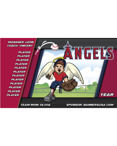 Angels Baseball Vinyl Team Banner Live Designer