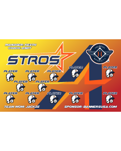 Astros CC Baseball Vinyl Team Banner - Live Designer