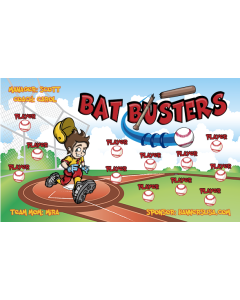 Bat Busters Baseball Vinyl Team Banner Live Designer