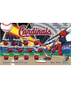 Cardinals Baseball 13oz Vinyl Team Banner DIY Live Designer