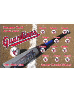 Guardians Baseball 13oz Vinyl Team Banner DIY Live Designer
