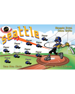 Mariners City Connect Baseball Vinyl Team Banner - Live Designer