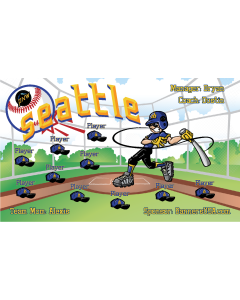 Mariners City Connect Baseball Vinyl Team Banner - Live Designer