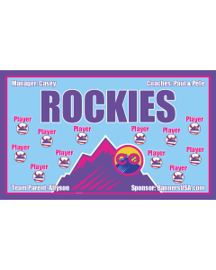 Rockies City Connect Baseball Vinyl Team Banner - Live Designer