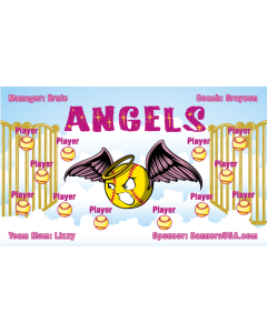 Angels Softball Vinyl Team Banner Live Designer