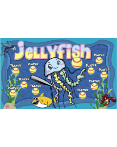 Jellyfish Softball 13oz Vinyl Team Banner DIY Live Designer