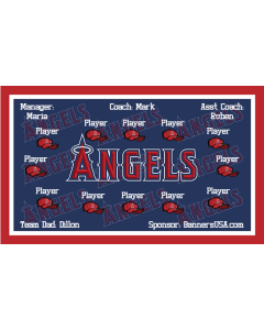 Angels Major League 13oz Vinyl Team Banner DIY Live Designer