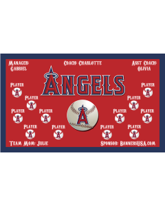 Angels Major League 13oz Vinyl Team Banner DIY Live Designer