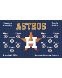 Astros Major League 13oz Vinyl Team Banner DIY Live Designer