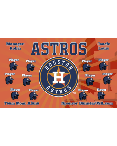 Astros Major League 13oz Vinyl Team Banner DIY Live Designer