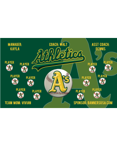 Athletics Major League 13oz Vinyl Team Banner DIY Live Designer