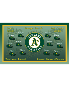 Athletics Major League 13oz Vinyl Team Banner DIY Live Designer