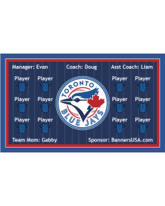 Blue Jays Major League 13oz Vinyl Team Banner DIY Live Designer