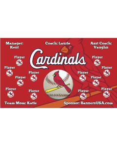 Cardinals Major League 13oz Vinyl Team Banner DIY Live Designer