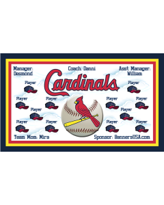 Cardinals Major League 13oz Vinyl Team Banner DIY Live Designer